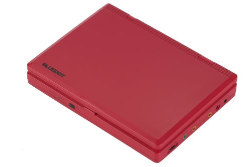 BLUEDOT 7型液晶 ポータブルDVDプレーヤー BDP-1715R レッド (CPRM対応)【中古品】