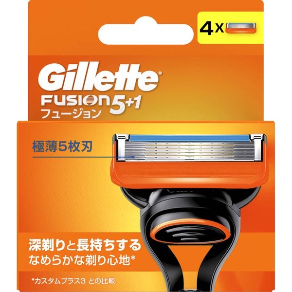 P＆G フュージョンマニュアル替刃 4987176032652 4個入×5点セット（直送品）