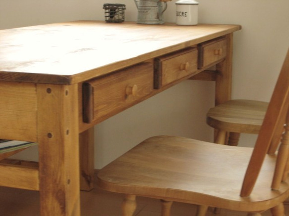 オーダーメイド /   drawers6 dining TABLE pine   # size order #