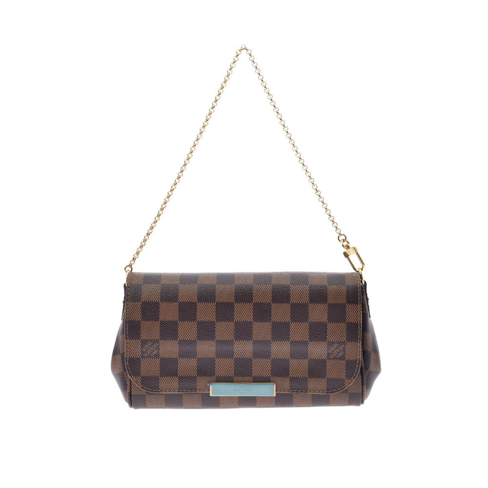 LOUIS VUITTON ルイヴィトン ダミエ フェイボリットPM ブラウン N41276 レディース ダミエキャンバス ショルダーバッグ 新同 中古 