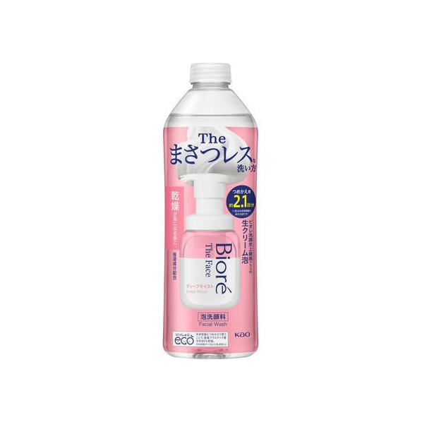 KAO ビオレ ザ・フェイス 泡洗顔料 ディープモイスト 詰替用 340mL FCC6078