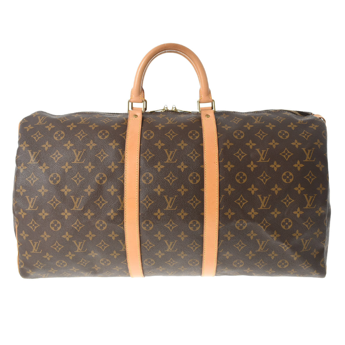 LOUIS VUITTON ルイヴィトン モノグラム キーポル55 ブラウン M41424 ユニセックス モノグラムキャンバス ボストンバッグ ABランク 中古 