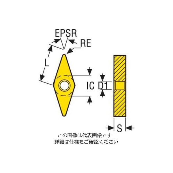 Seco Tools 旋削 外径用チップ VNGM160408-MF1