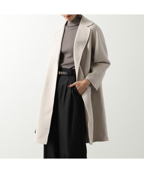 S MAX MARA ロングコート ARONA ウール ベルテッドコート