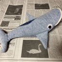 クジラポーチ　デニムリメイク  デニム　ポーチ　ペンケース　ハンドメイド　クジラ　くじら