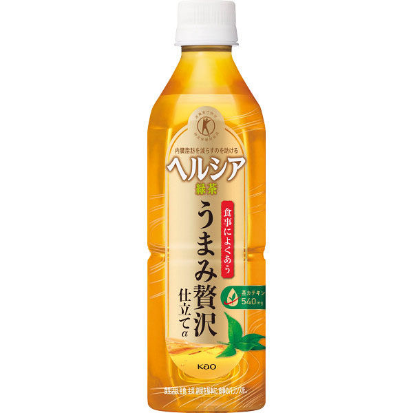 花王 ヘルシア緑茶うまみ贅沢仕立てα500ml(特定保健用食品) 24-0526-059 1箱（直送品）