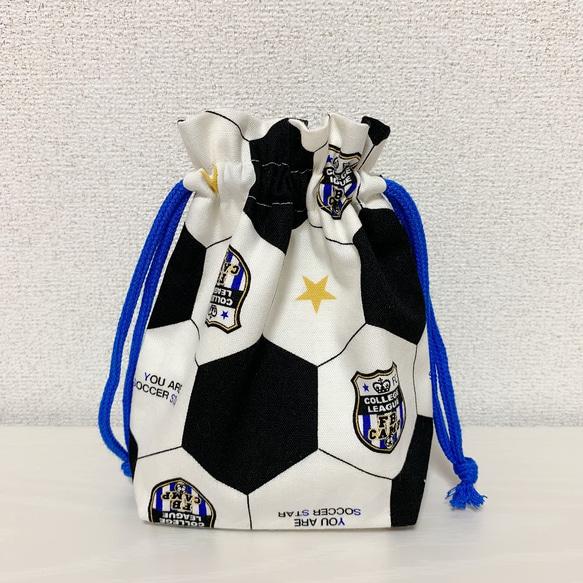 ハンドメイド  ⚽ボール柄 コップ袋 男の子