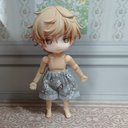 新色☆花柄くすみカラーのハーフパンツ☆ねんどろいどどーる 服☆ピンク