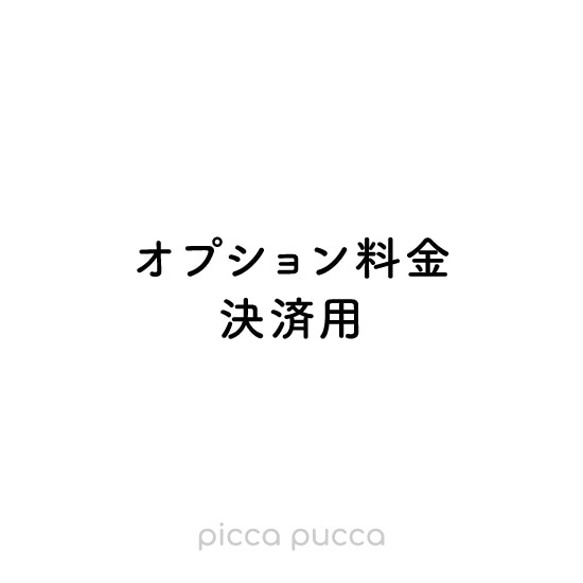 オプション料金決済用