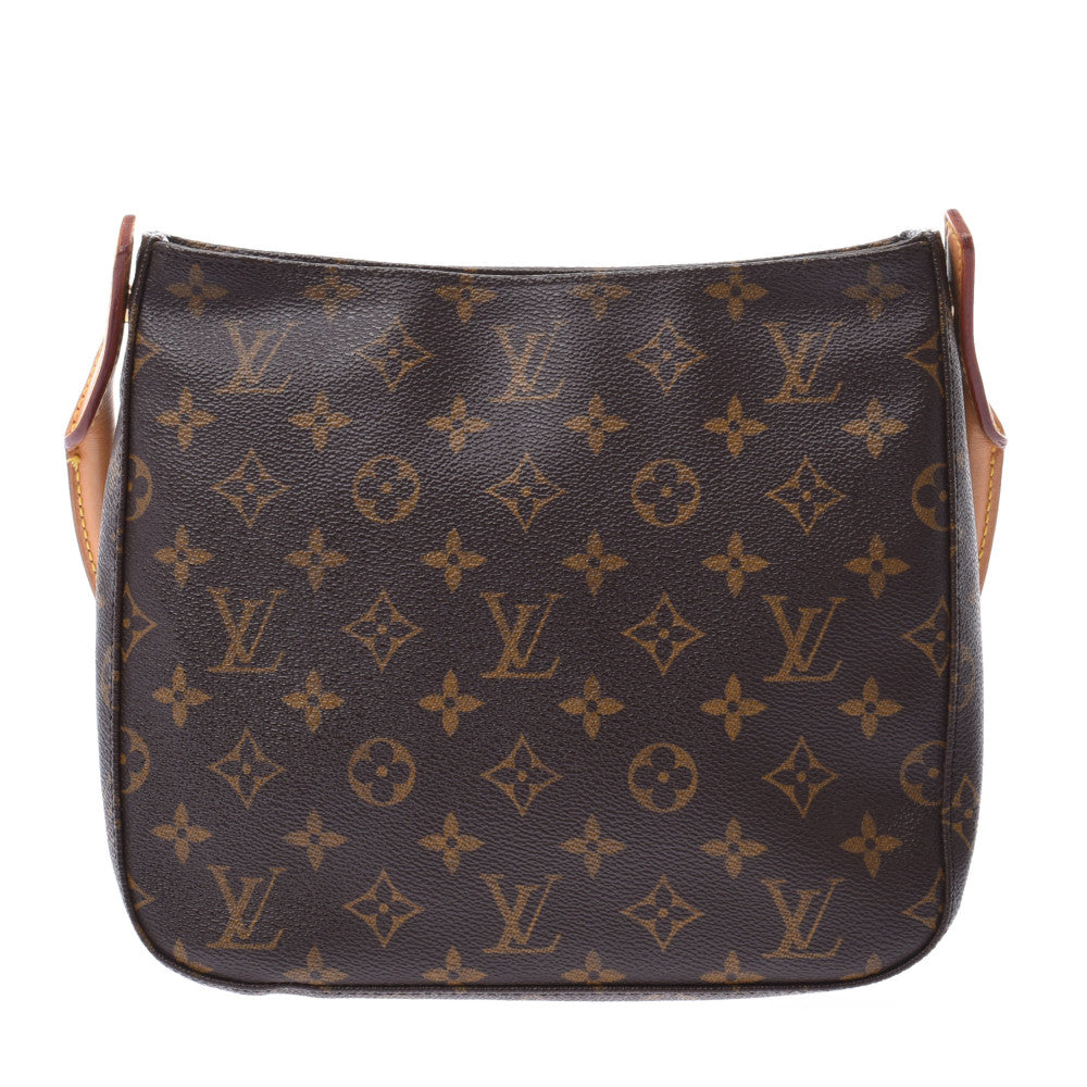 LOUIS VUITTON ルイヴィトン モノグラム ルーピングMM ブラウン M51146 レディース モノグラムキャンバス ショルダーバッグ Bランク 中古 