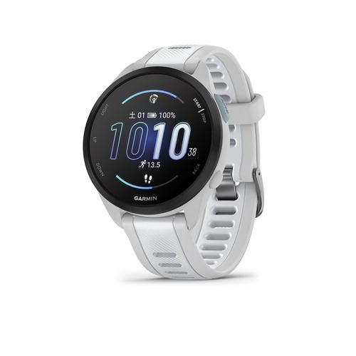 GARMIN 010-02863-91 Forerunner 165 Music WhiteGray スマートウォッチ 心拍計 GPS Suica ランニング トライアスロン 血中酸素 AMOLED