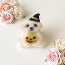 シーズー ハロウィン 羊毛フェルト ブローチ シーズー犬 しーずー