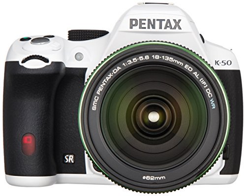 RICOH デジタル一眼レフ PENTAX K-50 DA18-135mmWRレンズキット ホワイト K-50 18-135WR KIT WHITE【中古品】