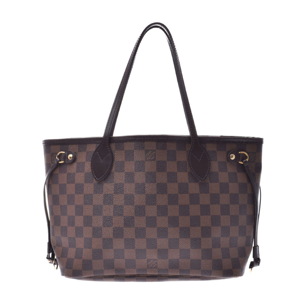 LOUIS VUITTON ルイヴィトン ダミエ ネヴァーフルPM ブラウン N41359 レディース ダミエキャンバス ハンドバッグ Bランク 中古 