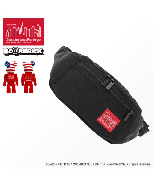 マンハッタンポーテージ ショルダーバッグ ボディバッグ ウエストバッグ ベアブリック Manhattan Portage MP1101BE@RBRICK23