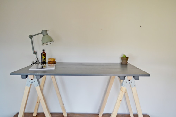 Sawhorse Concrete Table 120 Ver.2