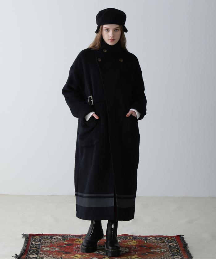 AVIREX/SLIVER KNIT LONG COAT/スライバーニット ロングコート