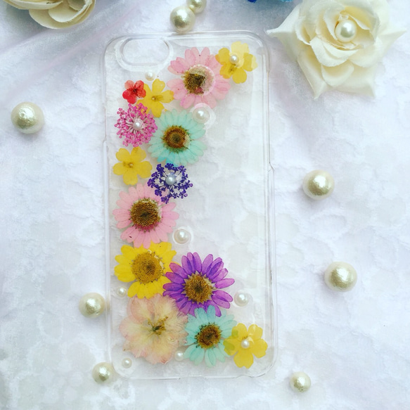 押し花iPhoneケース•押し花galaxyケース•Androidケース＊874