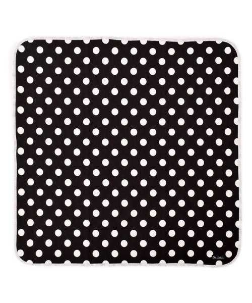 おくるみ・アフガン　polka dot large(black)