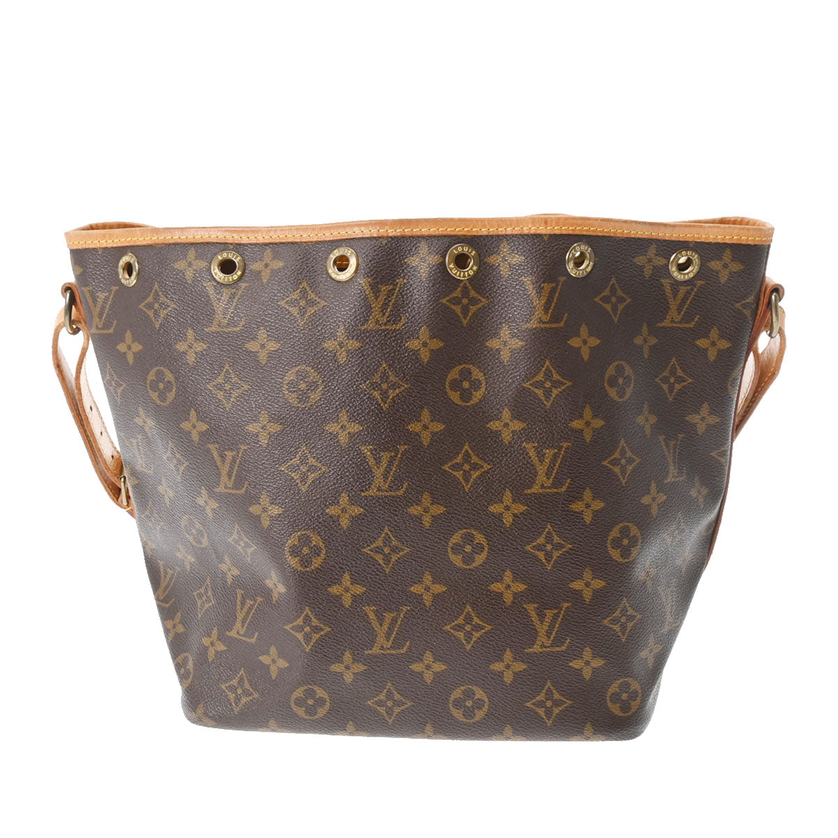 LOUIS VUITTON ルイヴィトン モノグラム プチノエ USA製品 ブラウン M42226 レディース モノグラムキャンバス ショルダーバッグ Bランク 中古 