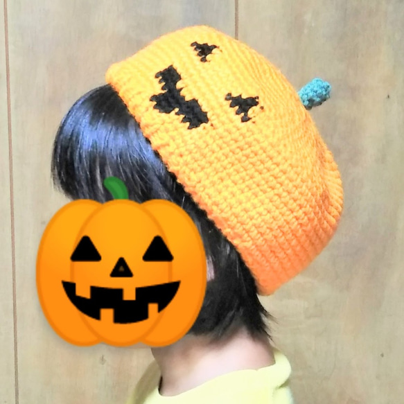 みんなにかわいい！と言われるジャコランタンのベレー帽　ハロウィン仮装