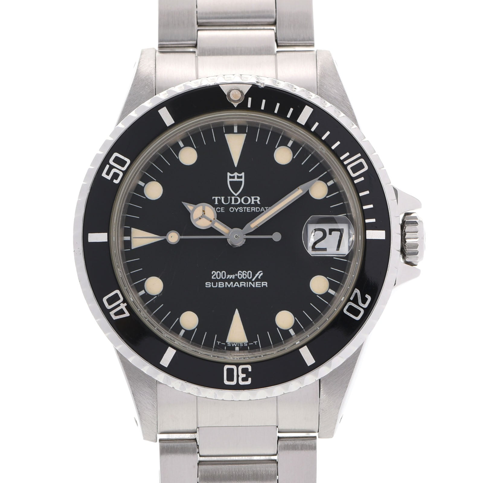 TUDOR チュードル サブマリーナ 75090 メンズ SS 腕時計 自動巻き 黒文字盤 ABランク 中古 