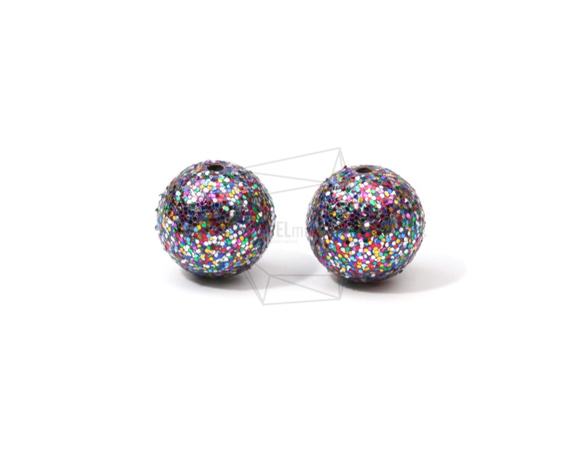 BSC-476-G【4個入り】スパンコールボールビーズ, Sequins Ball Beads /14mm