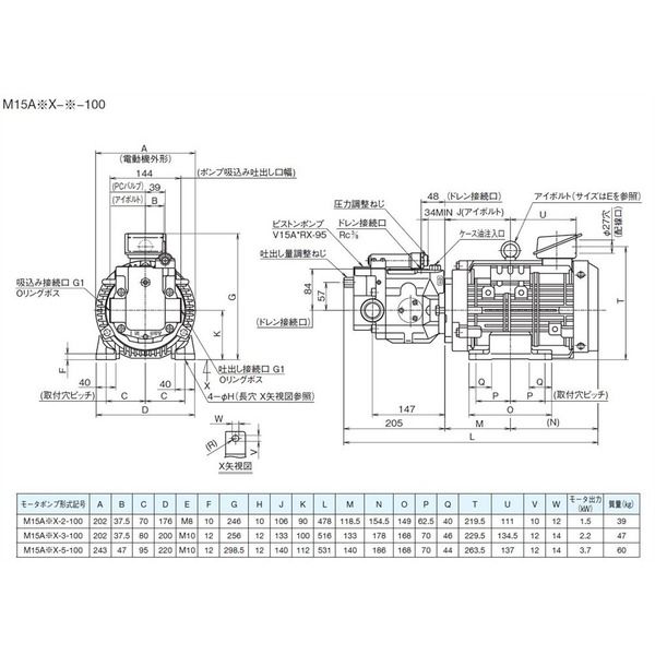 ダイキン工業 モータポンプ M15A1X-2-100 1PC（直送品）