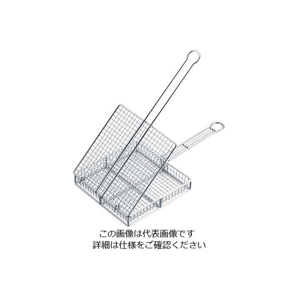 遠藤商事 18-8 地鶏焼き網 蓋付き 63