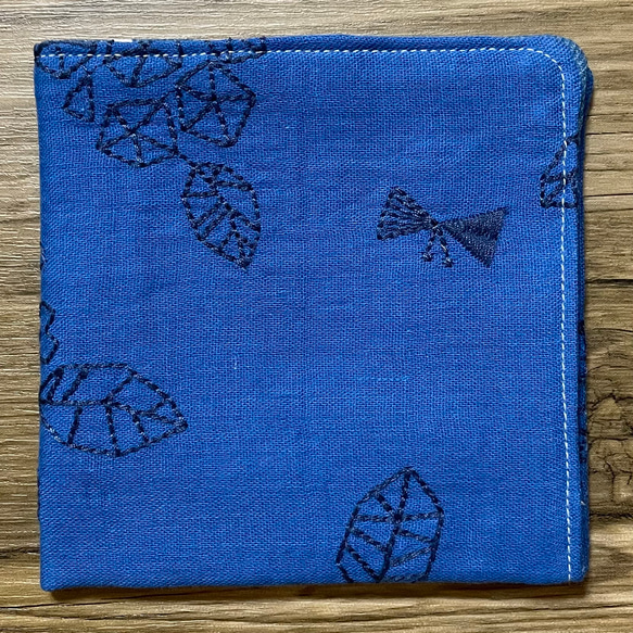 刺繍ガーゼハンカチ★紫陽花