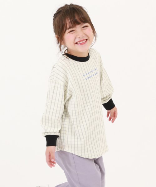 【つむぱぱコラボ】適当に着られる 表裏も前後もない 長袖Tシャツ 子供服 キッズ ベビー 男の子 女の子 トップス 長袖Tシャツ ロンT