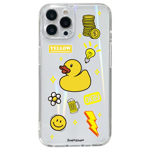 BOOGIE WOOGIE iPhone 14 Pro用オーロラケース Yellow BW24112I14P