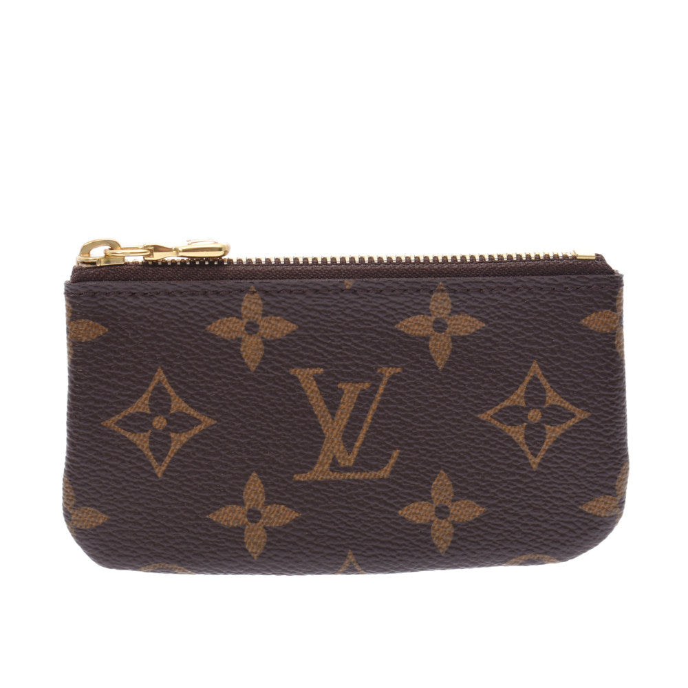 LOUIS VUITTON ルイヴィトン モノグラム ポシェット・クレ 小銭入れ ブラウン M62650 ユニセックス コインケース Aランク 中古 