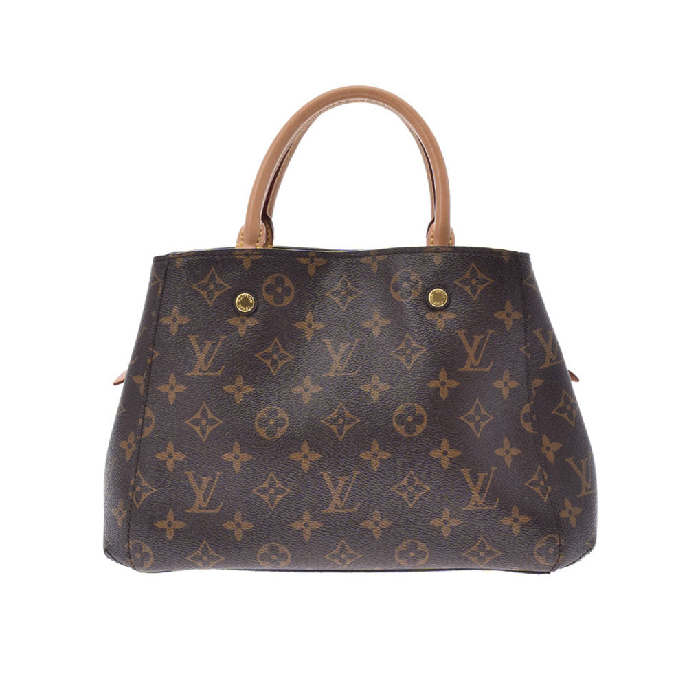 LOUIS VUITTON ルイヴィトン モノグラム モンテーニュBB ブラウン M41055 レディース モノグラムキャンバス 2WAYバッグ ABランク 中古 