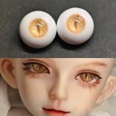 【12mm14mm16mm18mm】 ドールアイ ハンドメイドドール bjd 目 サイズ14/7 オビツ11アイ-4849