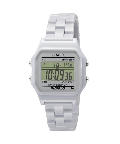 TIMEX(タイメックス) クラシックデジタルタイルコレクション TW2V20100 メンズ ホワイト クォーツ 腕時計