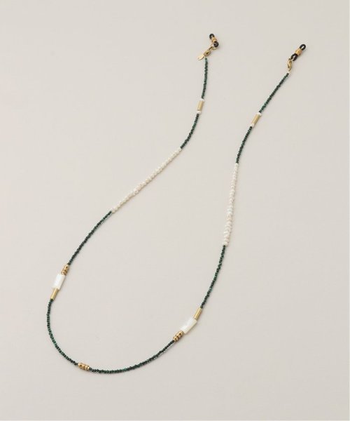 【IRIS47/イリスフォーセブン】MALACITE GLASS CHAIN NECKLACE　BO110