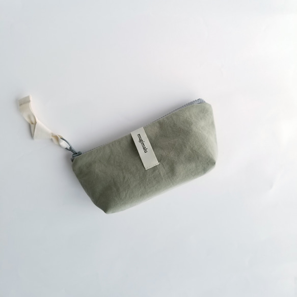 poitto16 マチ5 天然色素染NYLON POUCH ..Oak..