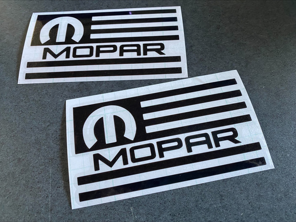 小サイズ MOPAR US国旗 ステッカー お得2枚 セット 《カラー選択可》送料無料★