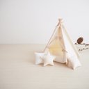 mini tipi 小さなティピーテントセット ナチュラル インテリアオーナメント ペットハウス ドールハウス   ミニチュア