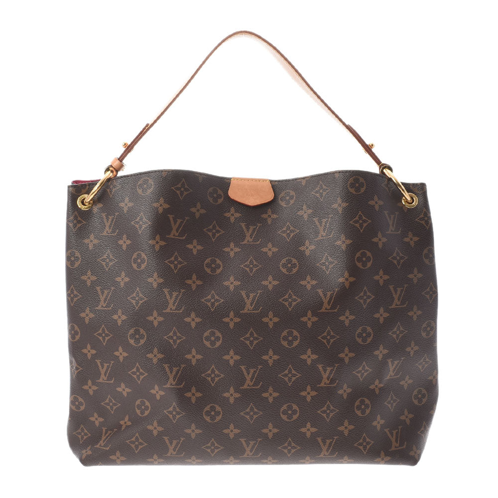 LOUIS VUITTON ルイヴィトン モノグラム グレースフル MM  ピヴォワンヌ M43703 レディース モノグラムキャンバス ショルダーバッグ ABランク 中古 