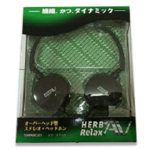 HerbRelax YHPARCB1 ヤマダ電機オリジナル オーバーヘッド型ステレオ・ヘッドホン ブラック