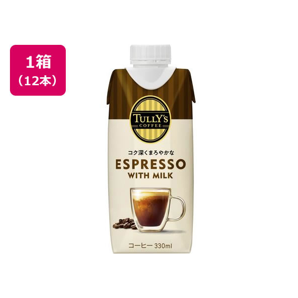 伊藤園 TULLY’S COFFEE エスプレッソ 330ml×12本 FCT5593