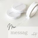 10ｍｍ マスキングテープ 【 message white 】