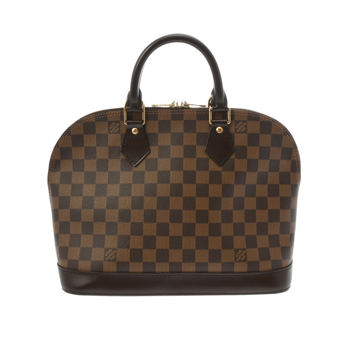 LOUIS VUITTON ルイヴィトン ダミエ アルマ ブラウン N51131 レディース ダミエキャンバス ハンドバッグ Aランク 中古 