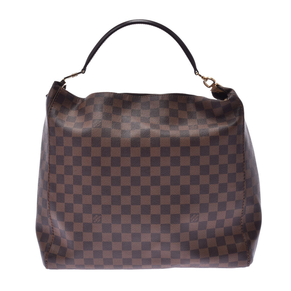 LOUIS VUITTON ルイヴィトン ダミエ ポートベロー GM ブラウン N41184 レディース ダミエキャンバス ワンショルダーバッグ ABランク 中古 