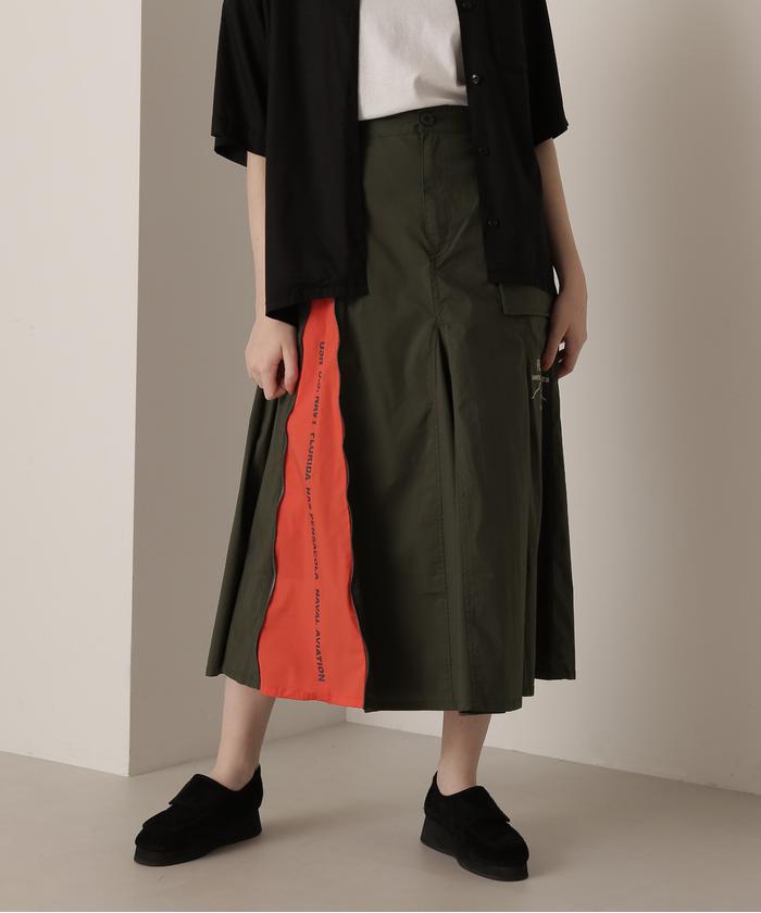 AVIREX/ZIPPER MILITARY SKIRT/ジッパーミリタリースカート