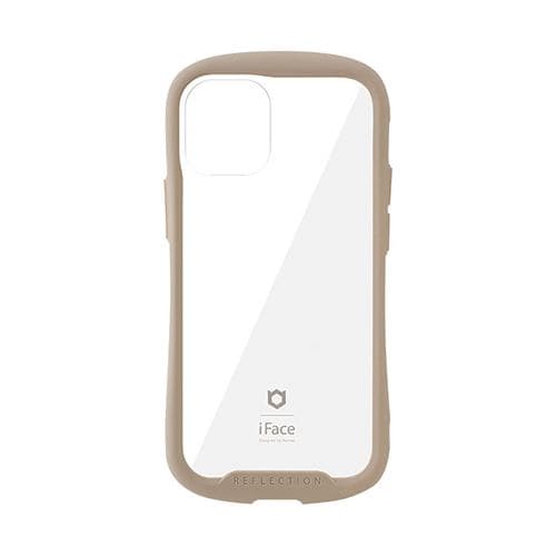 Hamme 41-907-921944 iPhone 12 mini専用iFace Reflection強化ガラスクリアケース ベージュ