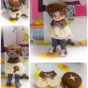 ［受注制作］ごきげん????キノコのショートケープセット(シイタケ) オビツ11ボディ ねんどろいどどーる ピコニーモ等に