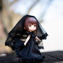 コルセット風スカートMonica・黒（1/12ドール服 ねんどろいどどーる オビツ11 ymy UFdoll）